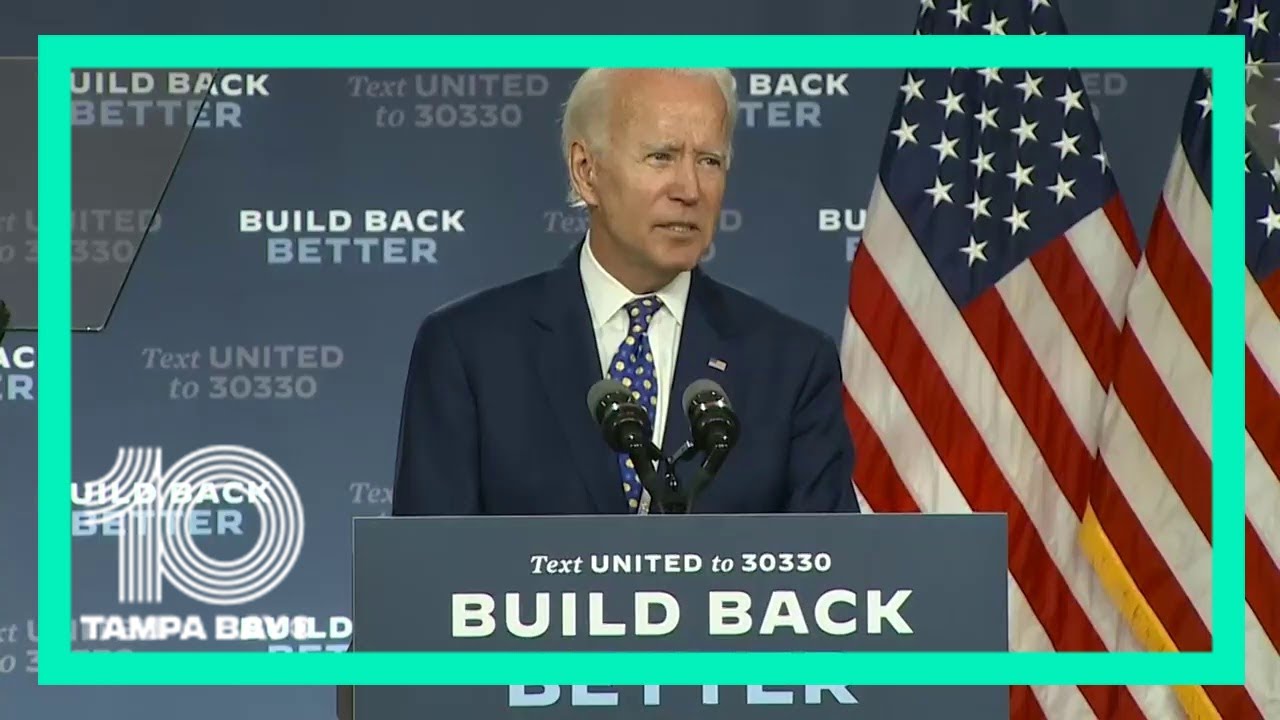 Former VP Biden holds press conference about his economic plan