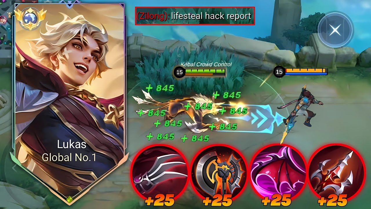 LUCAS RED LIFESTEAL TRUE DAMAGE BUILD!! NEW ABNORMAL LIFESTEAL BUG FOR LUCAS 2025💀