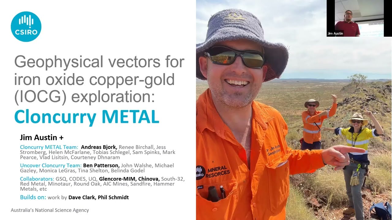 Geophysical vectors for iron oxide copper-gold (IOCG) exploration: Cloncurry METAL project
