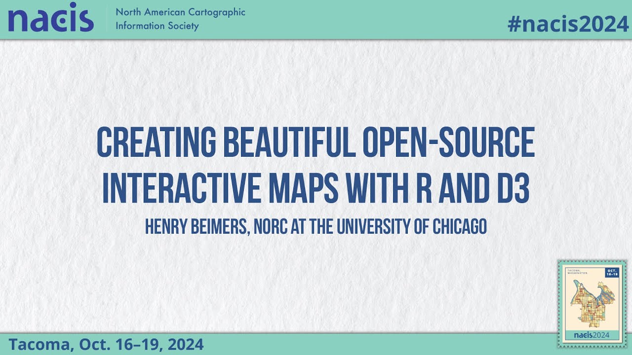 Creating Beautiful Open-Source Interactive Maps With R and D3 - Henry Beimers