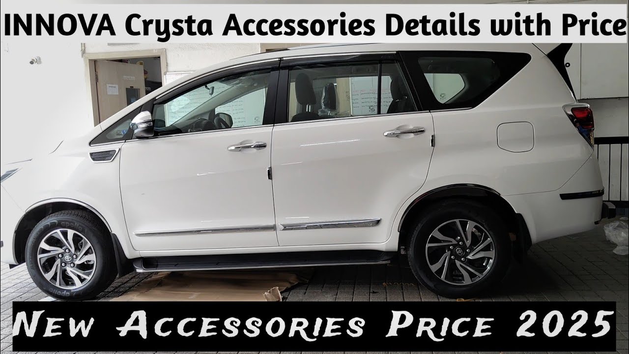 New INNOVA Crysta V Model Accessories ! Innova Crysta Genuine Accessories #innovaaccessories #toyota