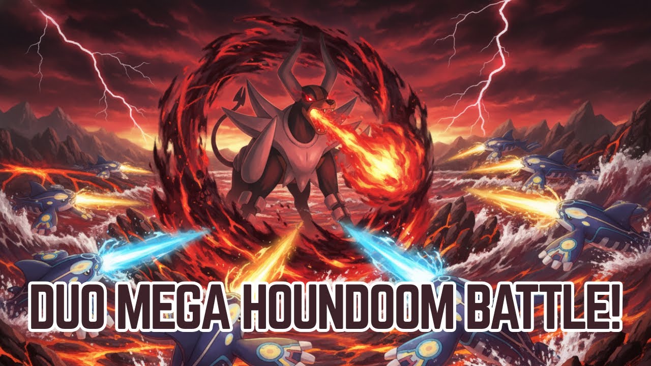 Duo! We DROWNED Mega Houndoom with Primal Kyogre!