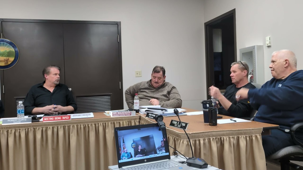 Vermilion Township Board of Trustees Meeting up till Redwood Presentation 3/5/25.