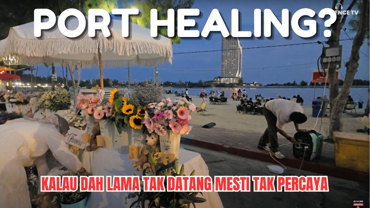 Pantai Klebang Melaka‼️ Sunset Healing + Pasar Malam Hipster Viral | ASMR Street Food Walk Ambience