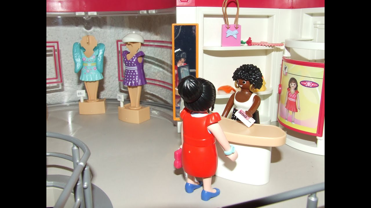 Playmobil Shopping Center 5485 Store Mall Einkaufsbummel Kurzfilm Stop Motion Film City Life