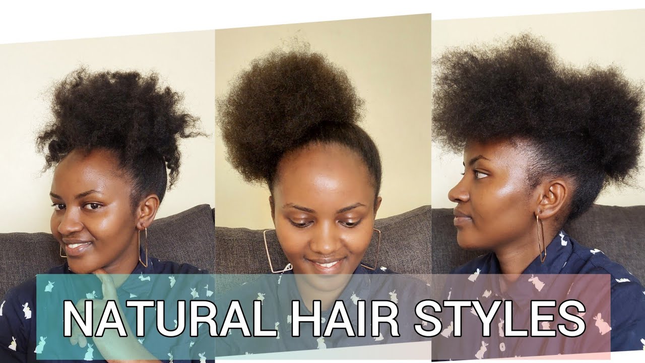 How to style natural hair without gel//Natural  hair styles 2022//4c hair