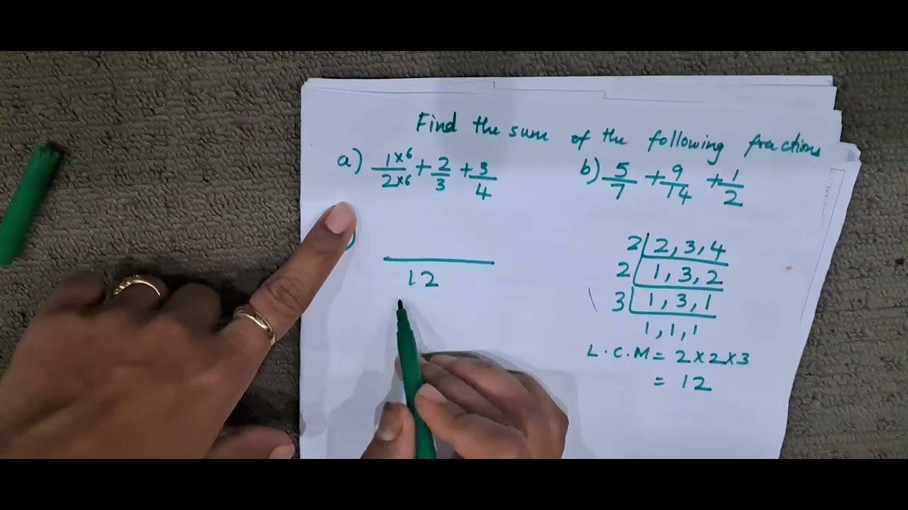 Find the sum of the following fractions