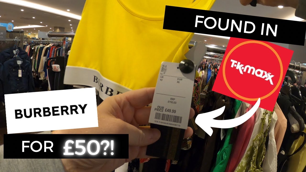 BURBERRY FOR £50 FOUND AT TK MAXX?! | LUXURY SHOPPING | RETAIL ARBITRAGE UK | COME THRIFTING