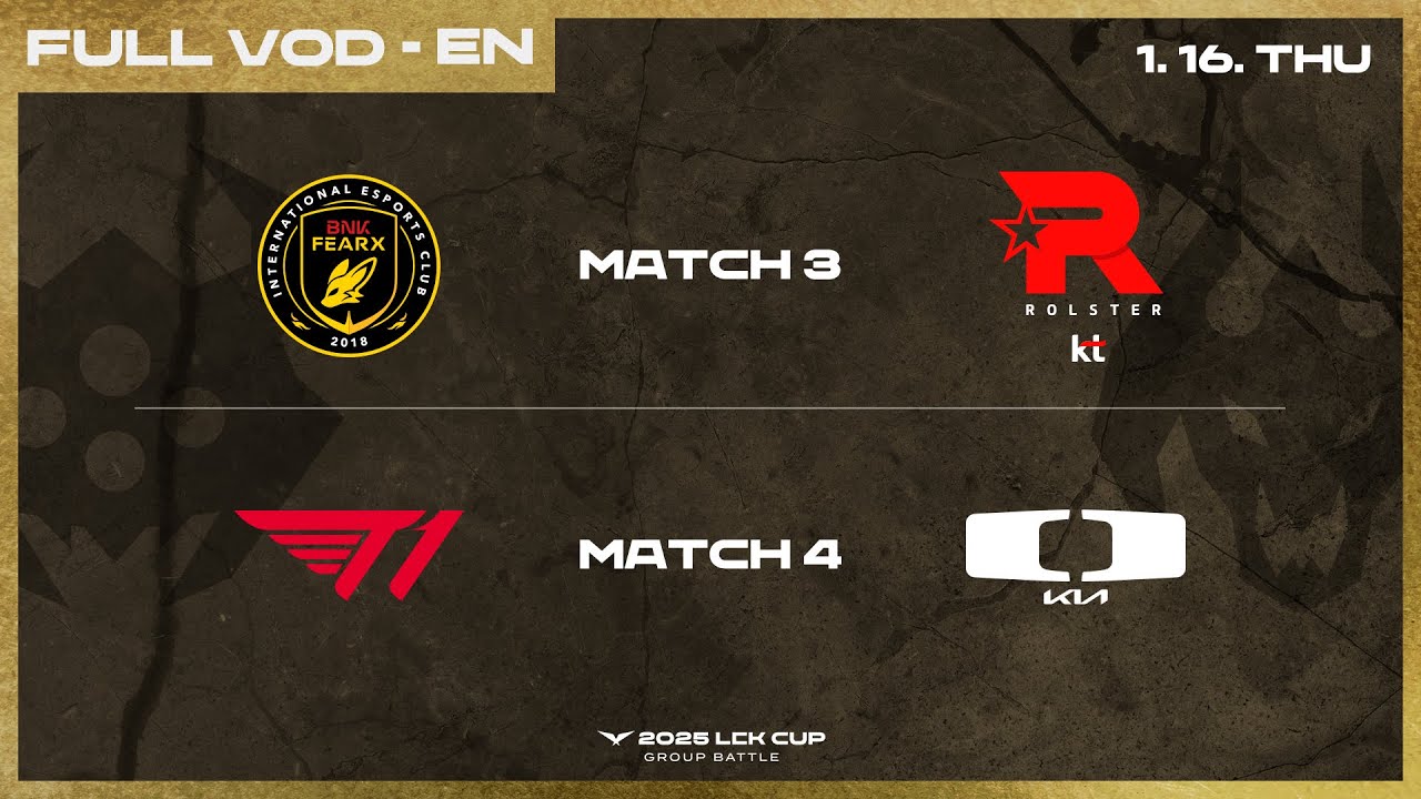 BFX vs KT - T1 vs DK | 2025 LCK CUP Group Battle