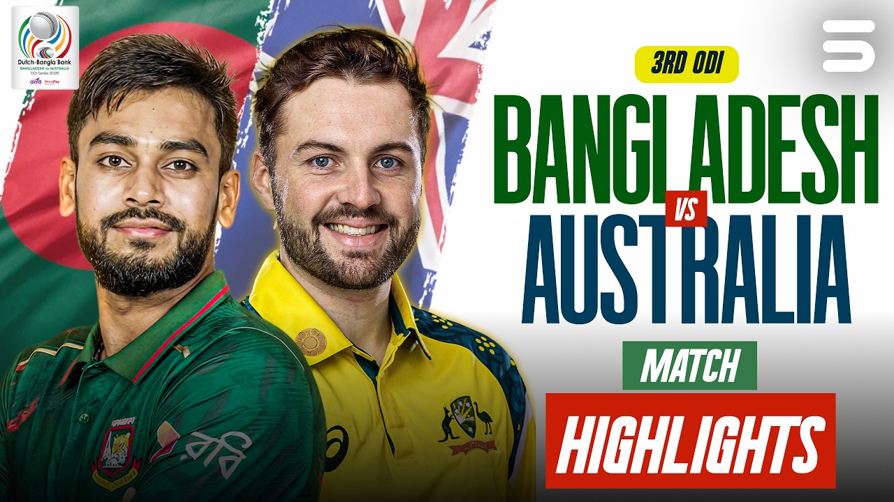 Full Match Highlights | Ban vs Aus | M 03 | ODI Series 2026 | M9K1U