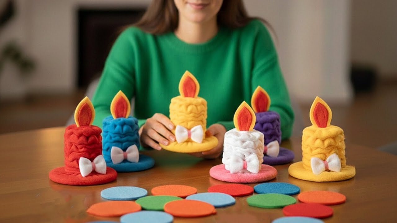 Beautiful candles with fabric scraps, an amazing idea  🤩🕯