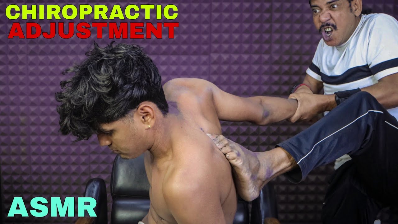 Full Body Chiropractic ASMR | Spine Cracking, Neck Cracks & Head Massage | Hair Cracking By Asim