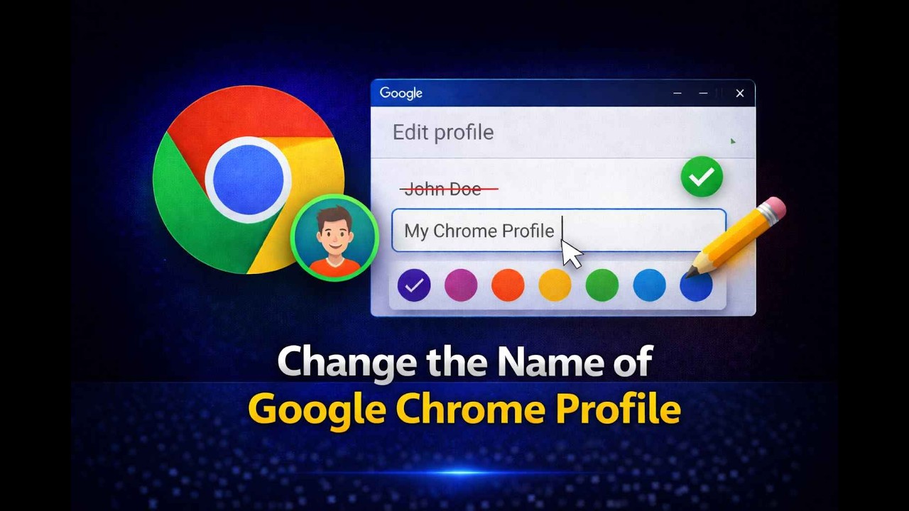 How to Change the Name of Google Chrome Profile | GearUpWindows Tutorial
