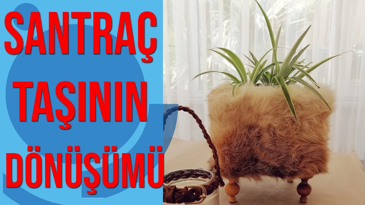 Santra&ccedil; Taşından Saksı Yapımı | Ruvi Decoration
