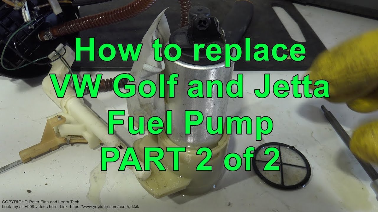 How to replace VW Golf and Jetta Fuel Pump PART 2 of 2