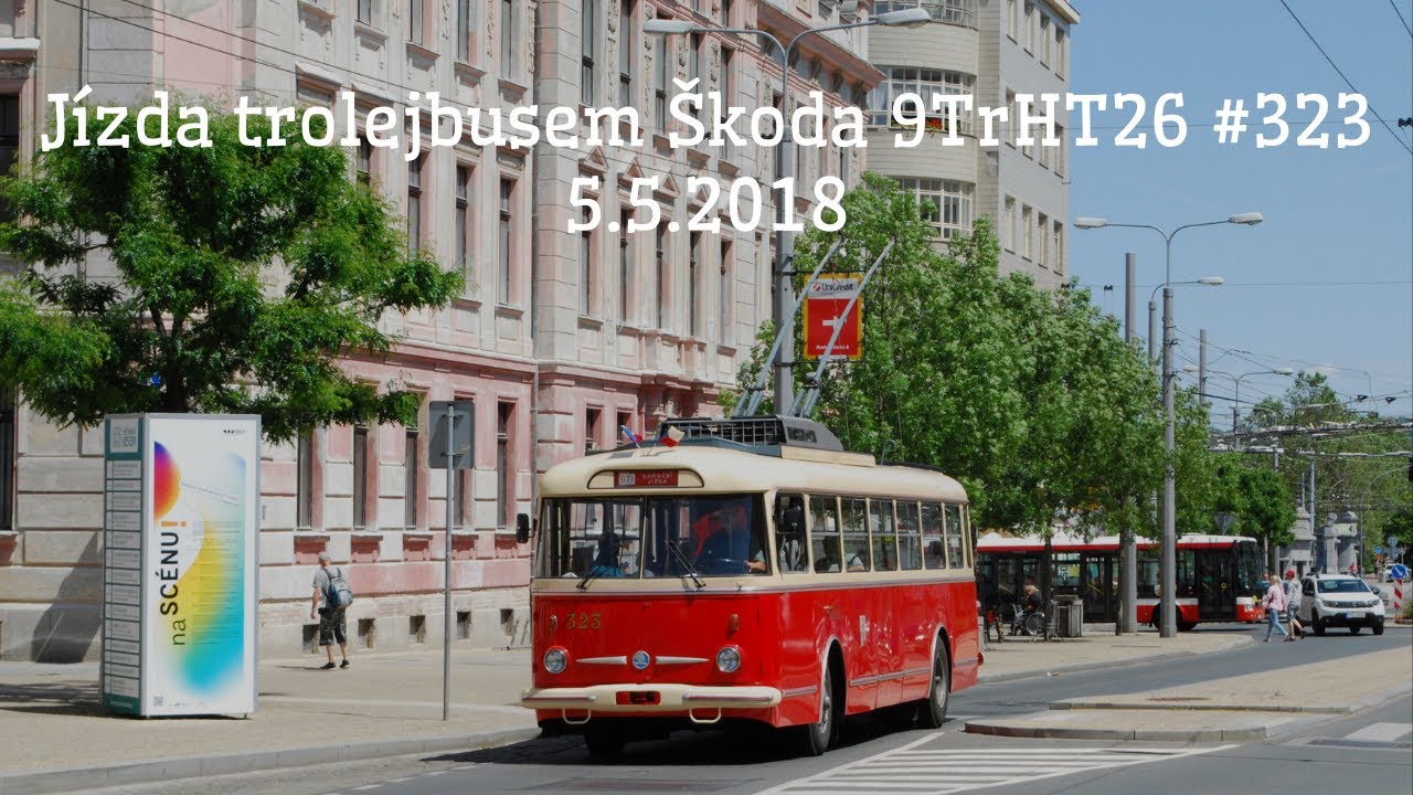 [Plzeň] Jízda historickým trolejbusem Škoda 9TrHT26 | 5.5.2018