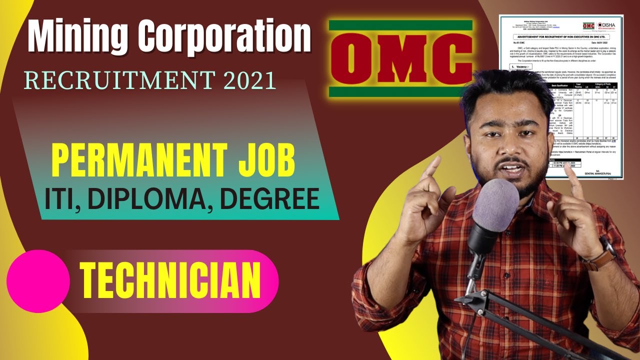 Mining Corporation Recruitment 2022 for ITI, Diploma, Degree || OMC Recruitment 2022