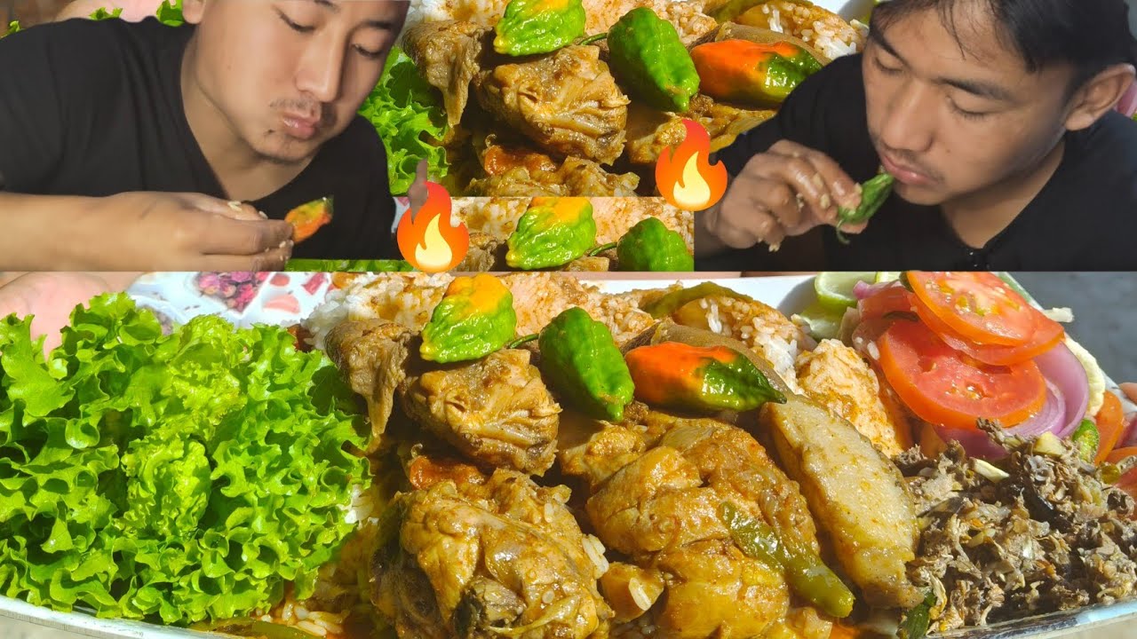 Best Prepared Chicken Curry Spicy & Delicious 🔥|| Northeast Naga Mukbang ||