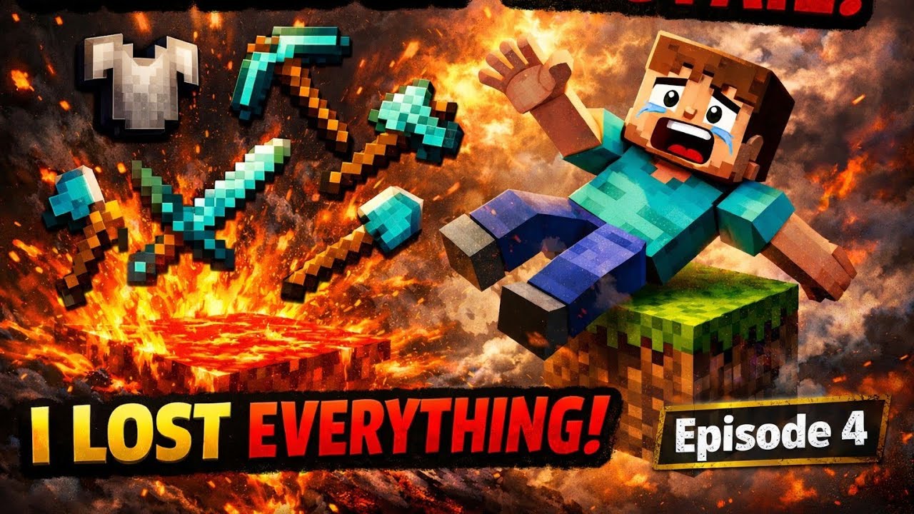 EPIC FAIL! I LOST EVERYTHING|| MINECRAFT ONE BLOCK SERIES EPISODE #4