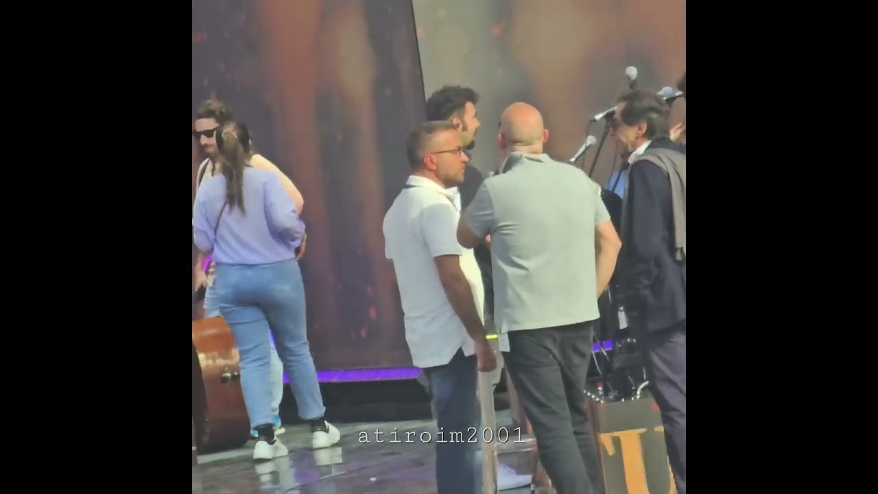 Il Volo, rehearsal for Tutti per uno - Capolavoro