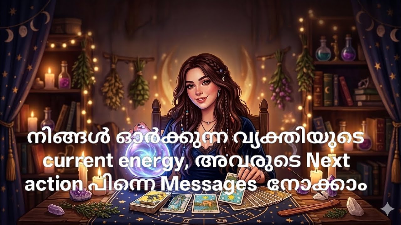 നിങ്ങൾ ഓർക്കുന്ന വ്യക്തിയുടെ current energy, അവരുടെ Next action പിന്നെ Messages  നോക്കാം