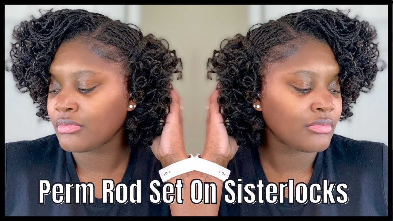SISTERLOCKS - PERM ROD SET  | FOR THE FIRST TIME | 4C HAIR | SHORT LOCS | MAHOGANY LOCS