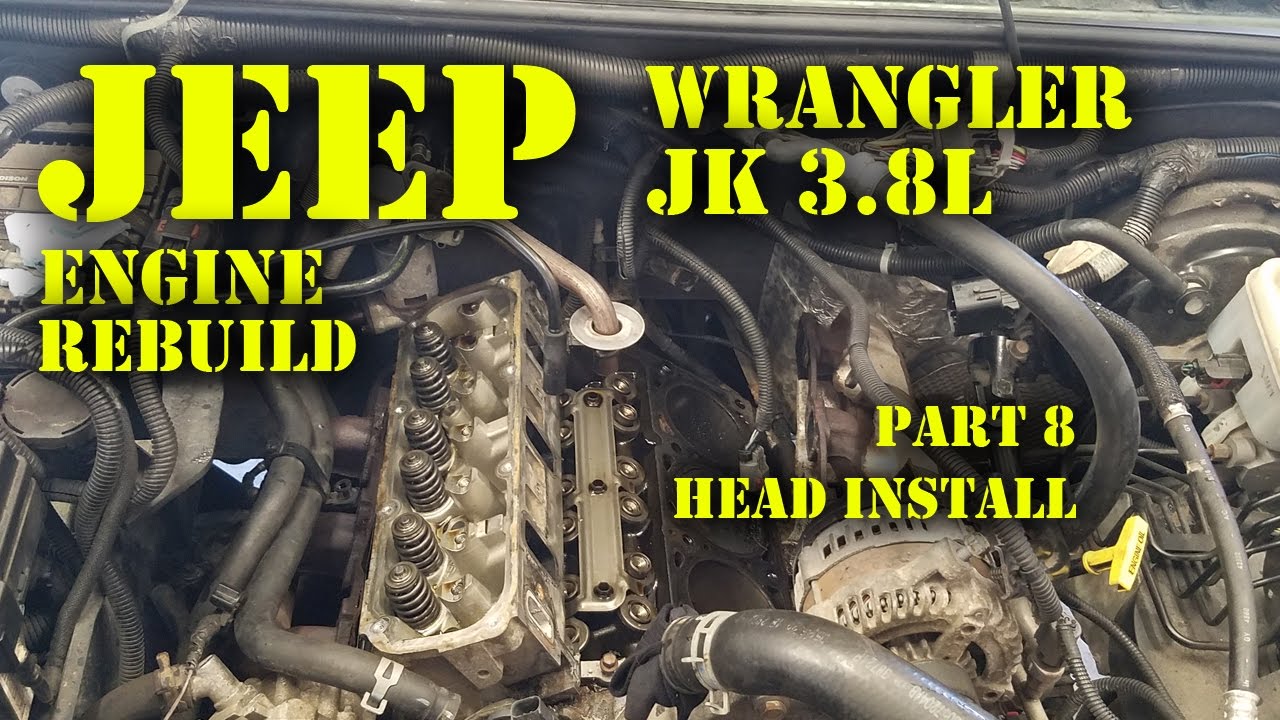 Ремонт двигателя Jeep Wrangler JK 3.8L, часть 8 — установка головки блока цилиндров