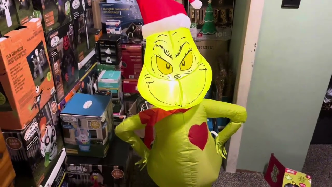 New for 2025 4ft Grinch Inflatable