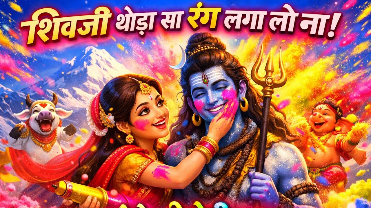 “शिवजी थोड़ा सा रंग लगा लो ना 🌈 | गौरी संग भोले की होली | Kailash Holi Song 2026”