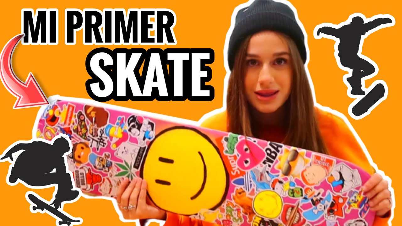 PERSONALIZO mi PRIMER SKATE 🛹 CUSTOM SKATEBOARD * y hago  skateboarding *