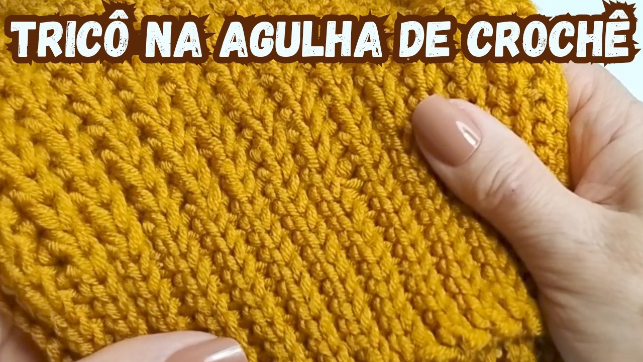 Crochê com textura de tricô - 6 pontos diferentes mais bônus @Círculo Ltda