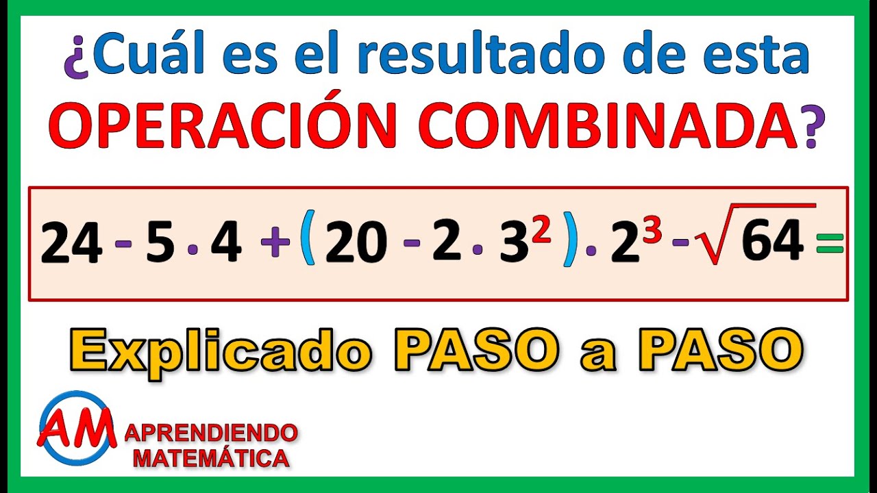 OPERACIONES COMBINADAS con PARÉNTESIS. Explicado PASO a PASO 😎 | ORDEN de las OPERACIONES