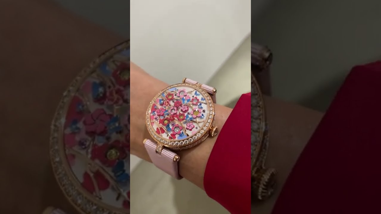 The Lady Arpels Heures Florales Cerisier  by Van Cleef & Arpels at Watches and Wonders 2022 #shorts