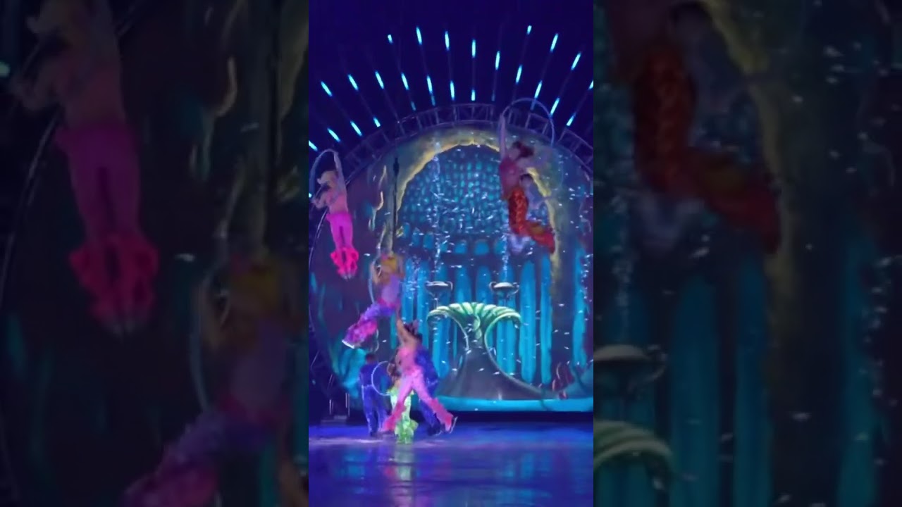 Ariel&rsquo;s sisters doing arial stunts #disneyonice