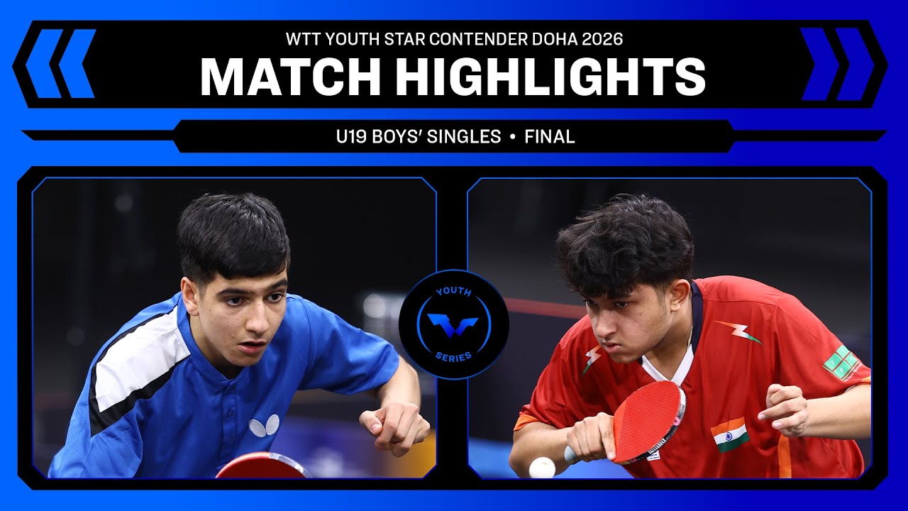 Benyamin Faraji vs Abhinandh Pradhivadhi | U19 BS Final | WTT Youth Star Contender Doha 2026