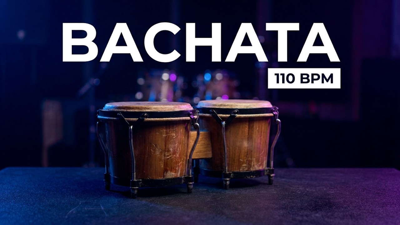 Percusión ritmo bachata / Rythm only percussion 110 bpm
