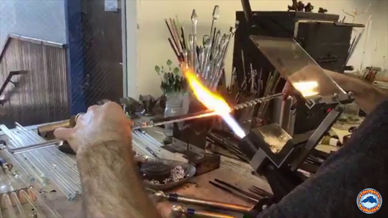 Beginner Flamework Class -Icicle Ornaments at Lake Superior Art Glass