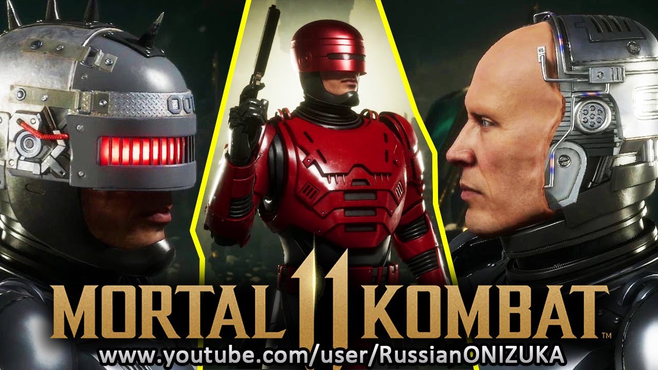 Mortal Kombat 11 - ВСЕ ШЛЕМЫ, ДОСПЕХИ и ОРУЖИЕ РОБОКОПА