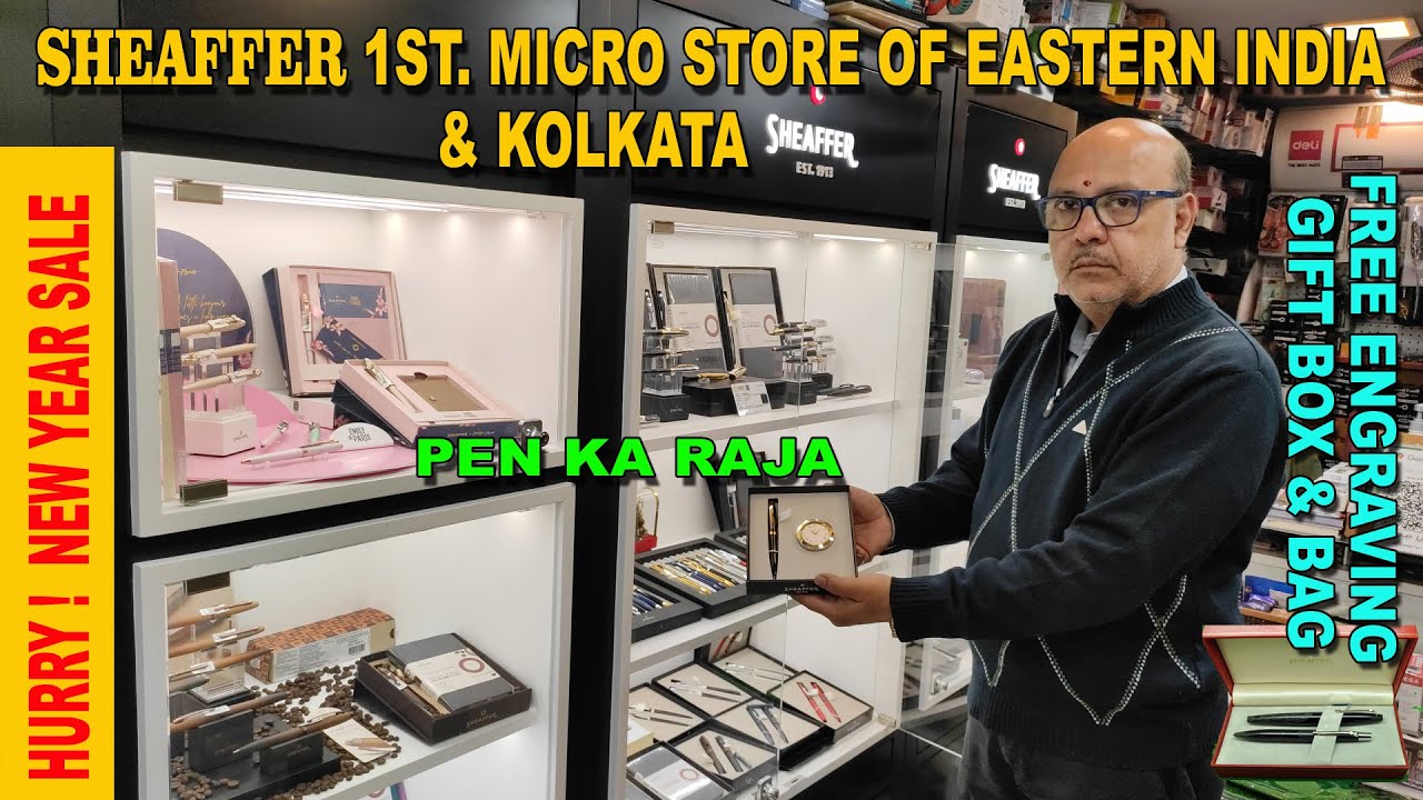 SHEAFFER, PEN KA RAJA, 1st. Micro Store of Eastern India & Kolkata, free engraving, Gift Box, Bag.