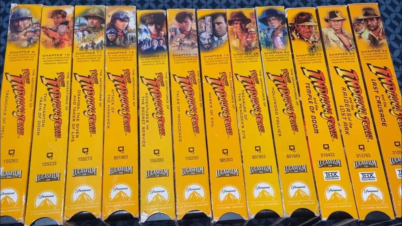 Indiana Jones Collection 2023 with Young Indiana Jones VHS (Rare)
