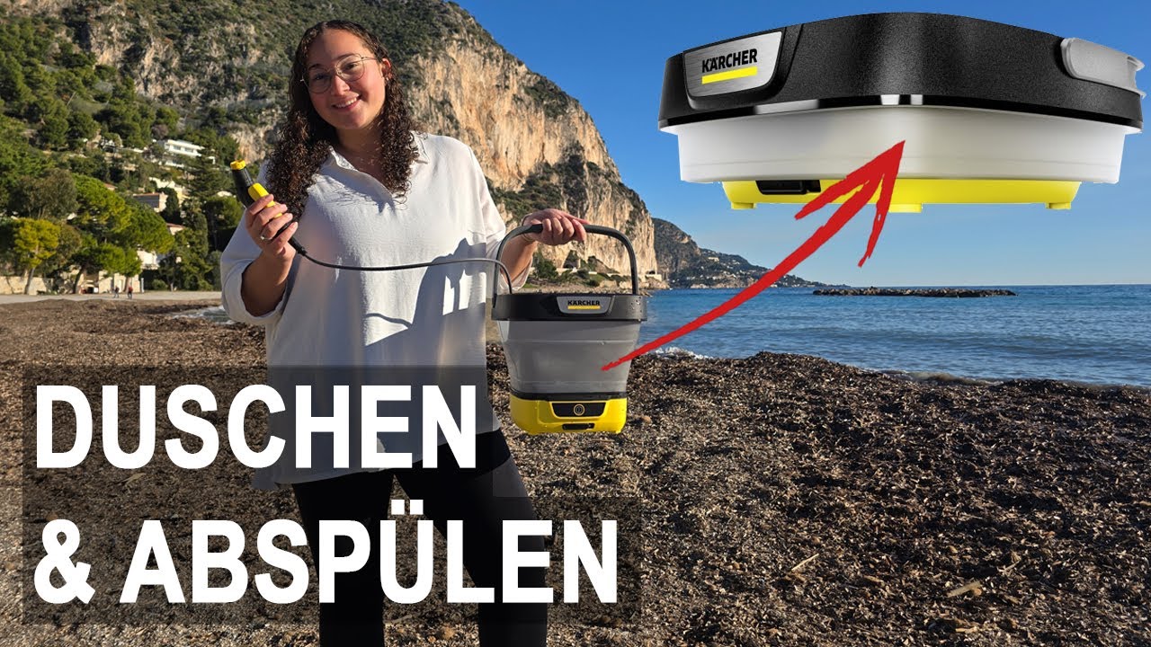 Die perfekte Dusche und Reiniger f&uuml;r Camper und Teslacamper: K&auml;rcher OC3 FOLDABLE