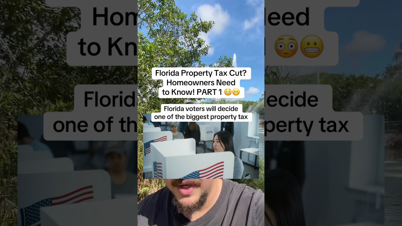 Florida Property Tax Cut? Homeowners Need to Know! PART 1 😳😬#miami