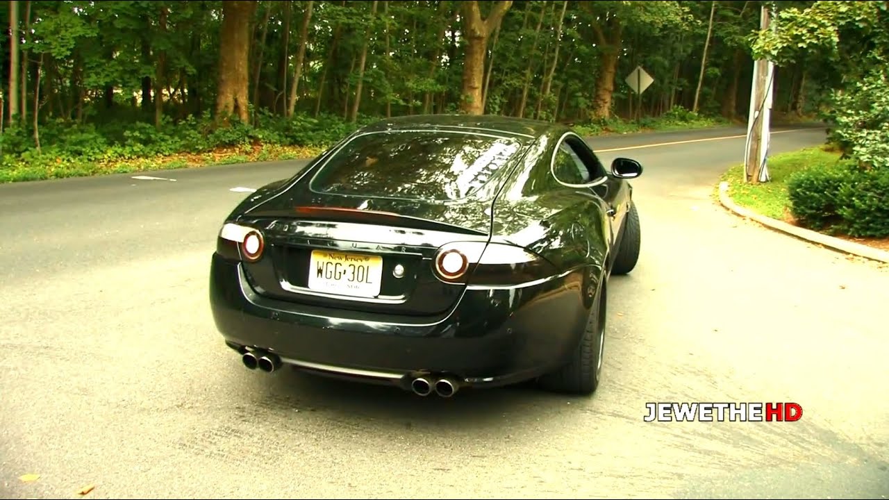 Jaguar XKR w/ Maxflo Exhaust Revving & Accelerations! LOUD Sounds! (1080p HD)