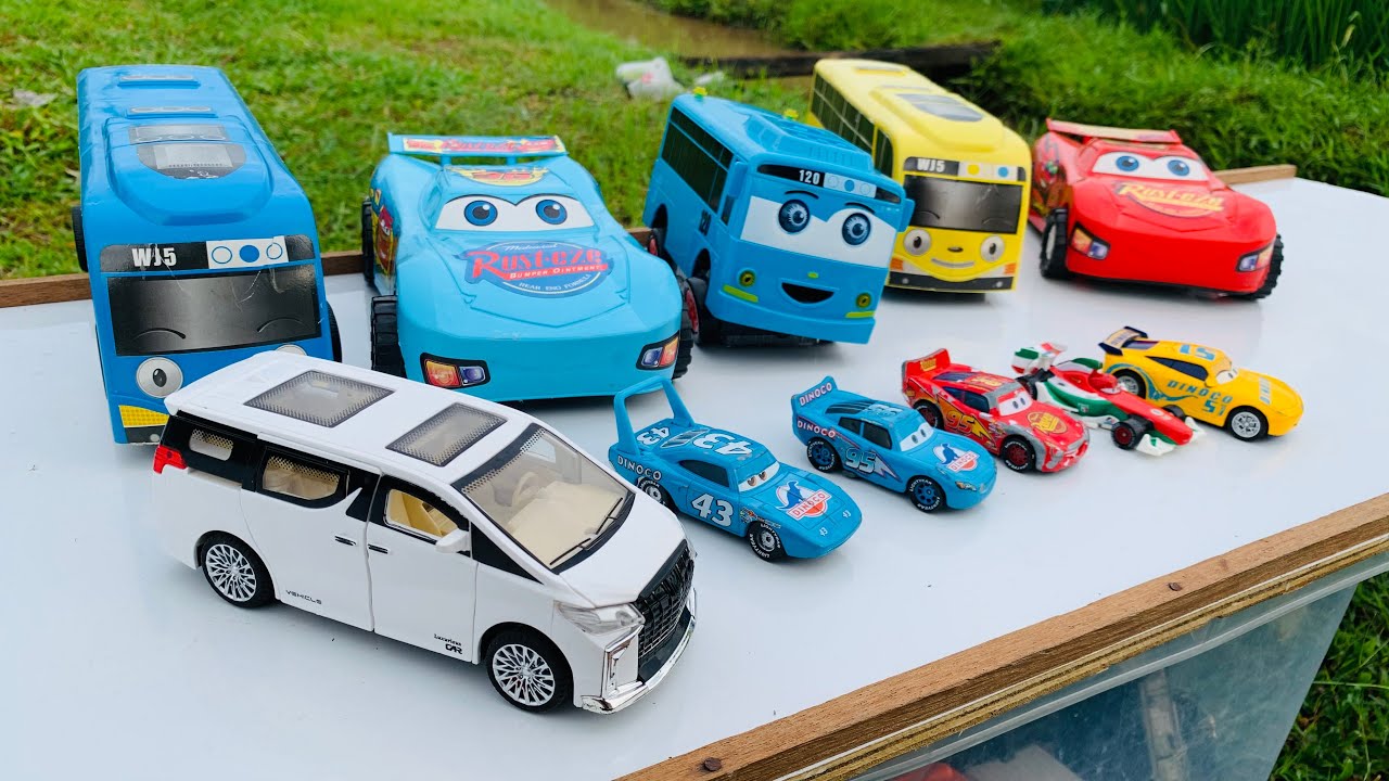 Mobil Mobilan Damkar, Bus Tayo, Mobil Mcqueen, Mobil Balap, Mobil Rolls Royce, Truk Pasir oleng #190