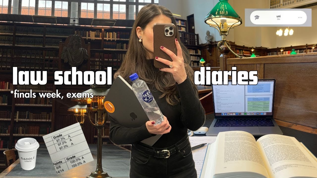 law school finals season 📚 12AM study sessions, productive week, exams, cramming, uni vlog