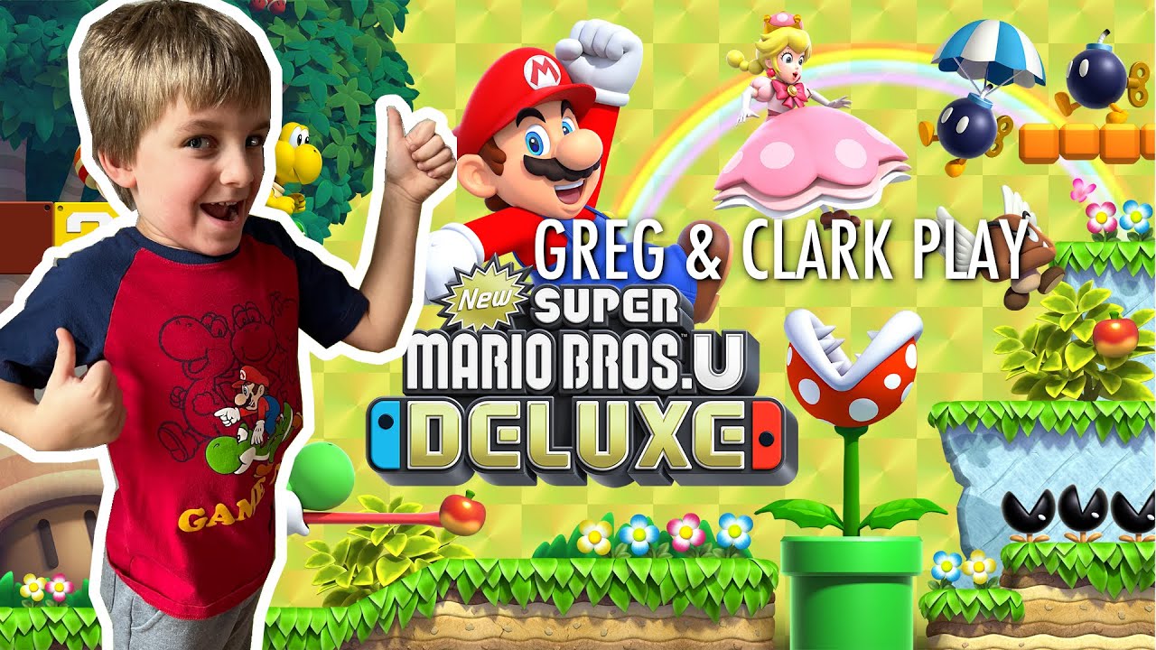 WE BEAT THE GAME | Greg & Clark Play Super Mario Bros U Deluxe!