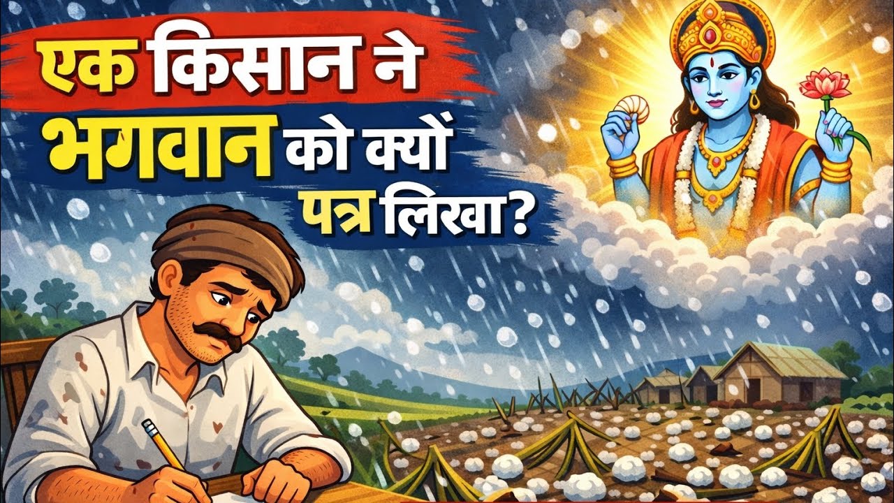एक किसान ने भगवान को क्यो पत्र लिखा| Hindi moral story| moral stories in Hindi| moral story 
