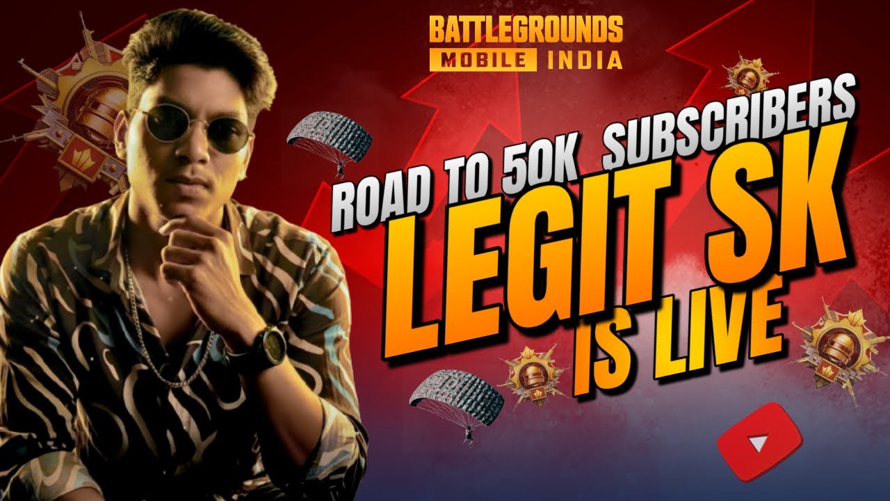 NEW EVENT 4.2 - RANK PUSH ON LIVE ||LEGIT SK|| Road To 50K !❤ || #BGMILIVE #shortfeed #malegamer