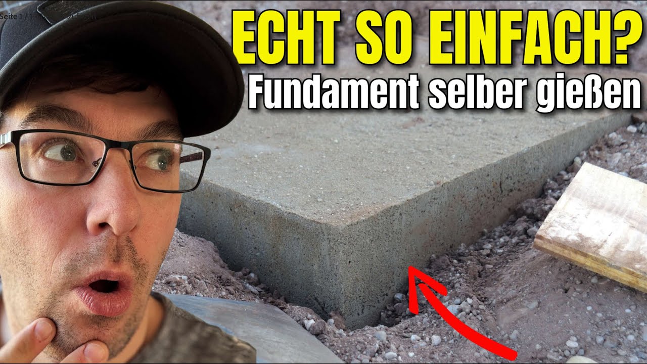 🏠 Fundament erstellen: Punktfundament, Einzelfundament fürs Gartenhaus, Carport oder den Gartenzaun
