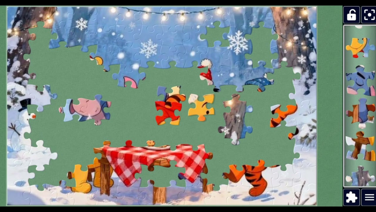 Winnie Pooh🐻 & Friends Winter Tea Party☕🍰💖🌹🥳🎀🧩 @jigsawzone 